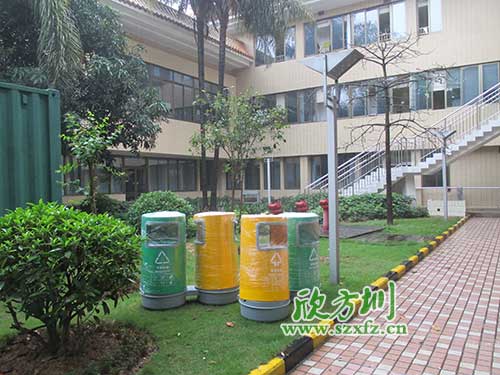 韶關(guān)物業(yè)分類玻璃鋼垃圾桶，提升社區(qū)好環(huán)境。