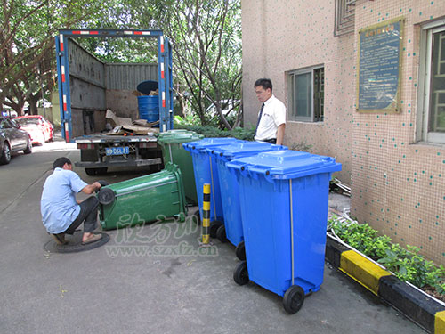 新增塑料分類垃圾桶！牛市東西路“美顏”